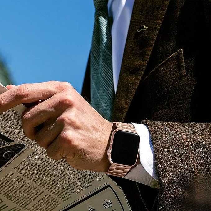 Metalowy Pasek Bransoleta Apple Watch 49mm 45mm 44mm 42mm 41mm 40mm 38
