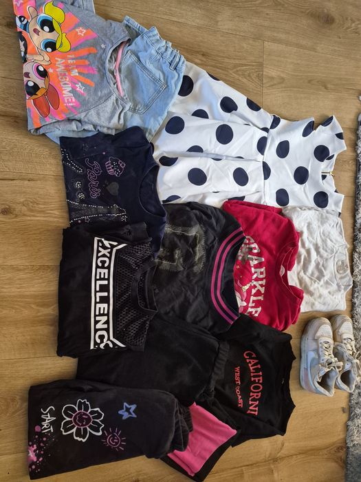 Giga paka ubrań dla dziewczynki w rozm 140 ponad 60 sztuk