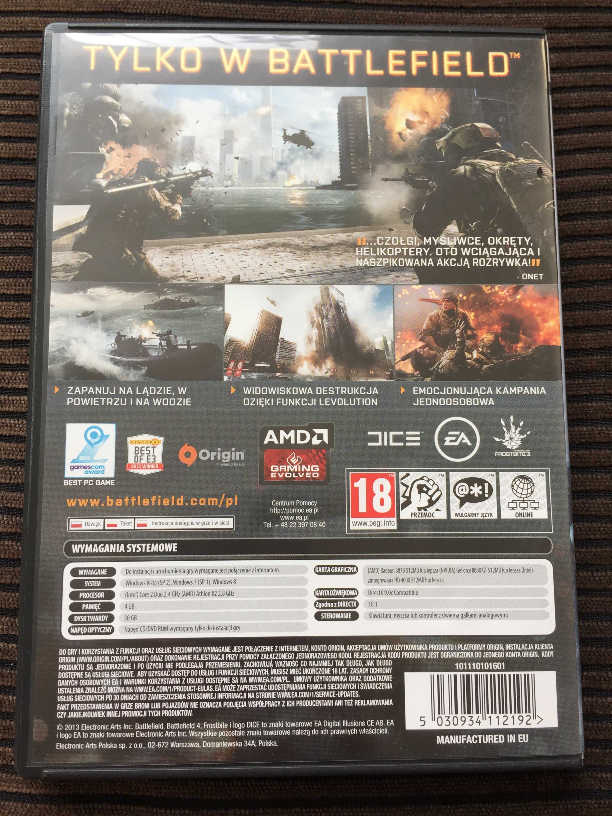Gra Battlefield 4 wersja PC
