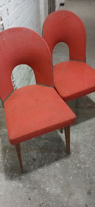 Krzesła antyki Muszelka PRL