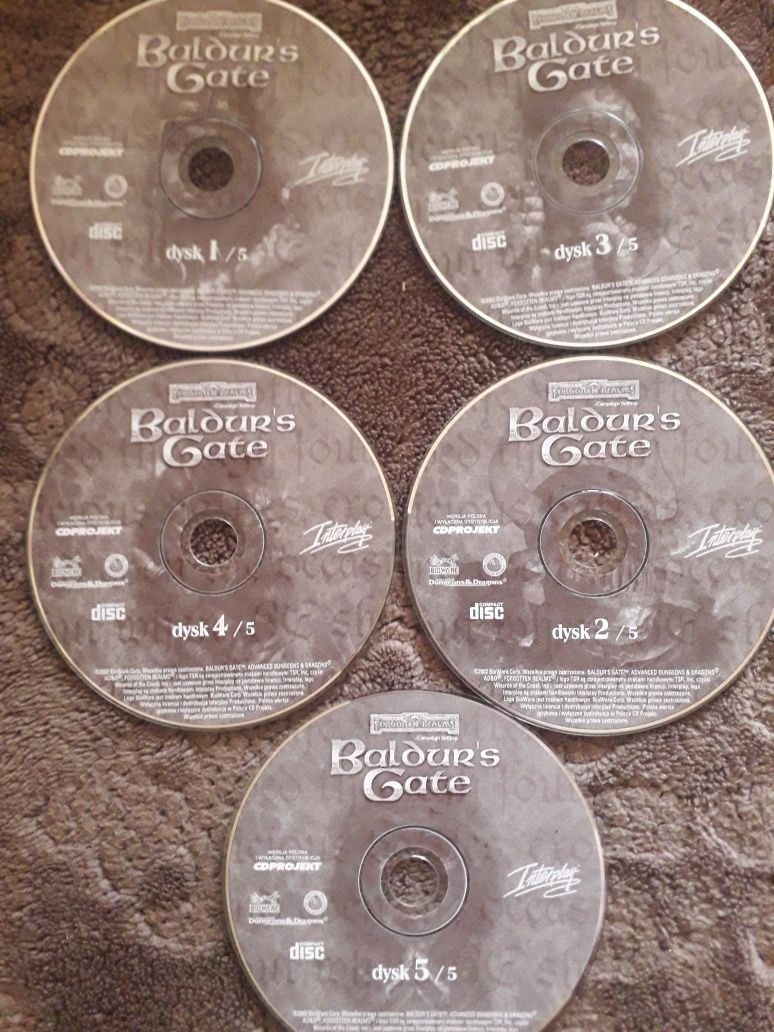 Baldur's Gate Wrota Baldura 5x pc