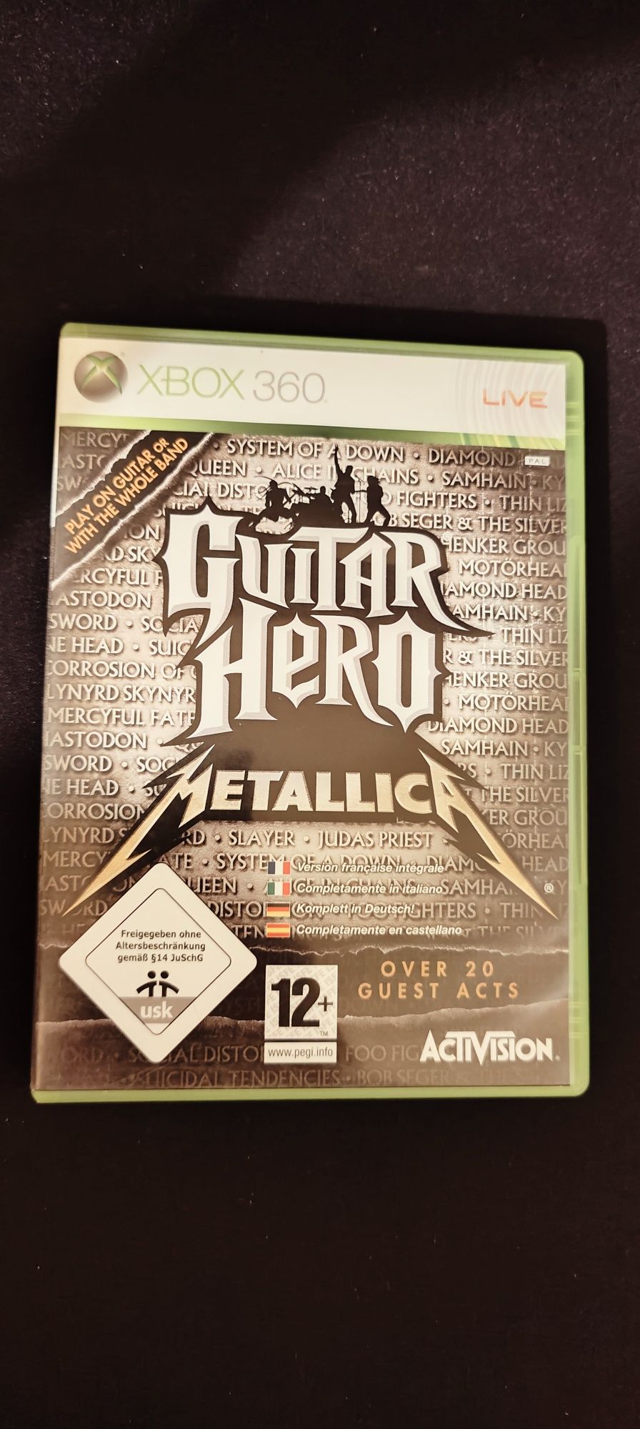 Vendo Guitar Hero Metallica Xbox 360