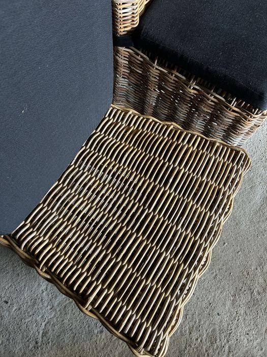 Krzesła z grubego rattanu komplet 6szt. RATTAN farmhouse Loberon