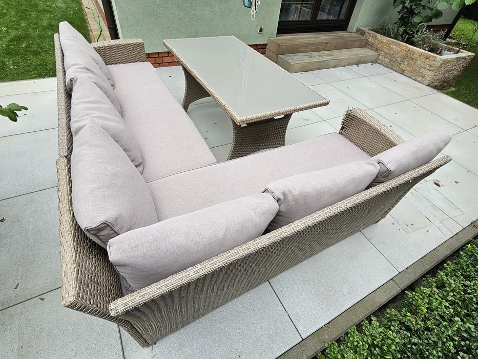 Sprzedam używane meble ogrodowe z technorattanu