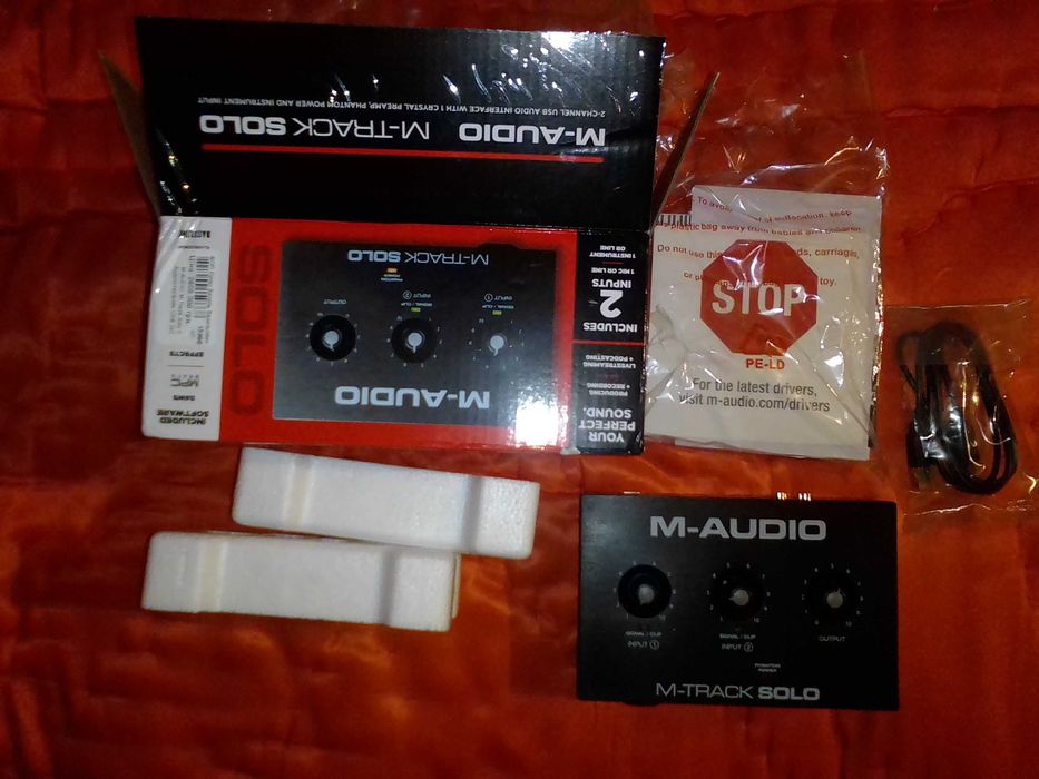 Аудіоінтерфейс M-Audio M-Track Solo зовнішня звукова карта