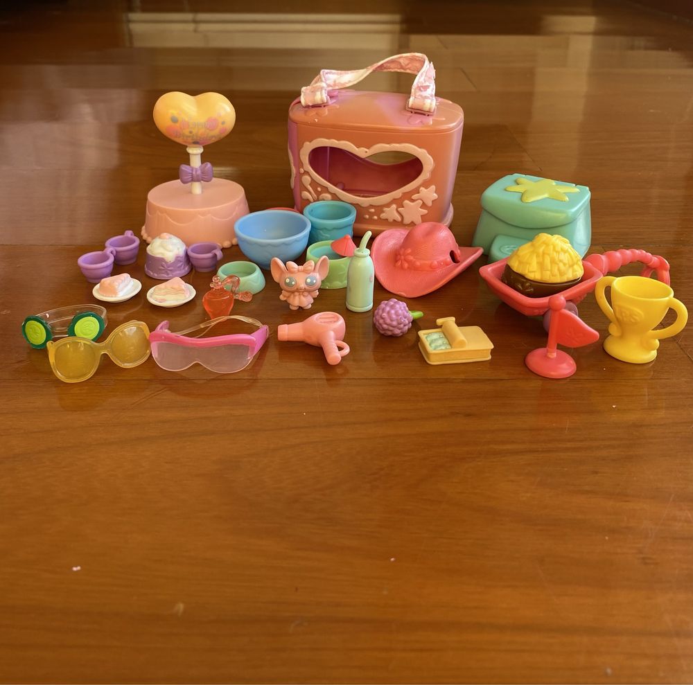 Conjunto Acessórios para bonecos littlest petshop