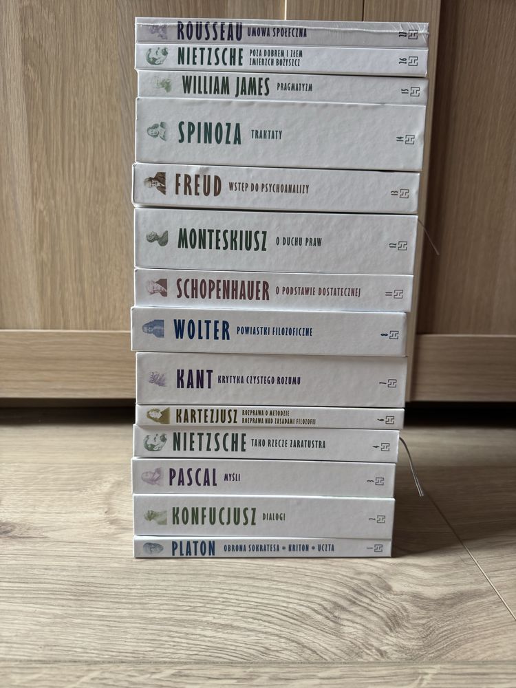 14 Książek Biblioteka Filozofów Kolekcja Hachette