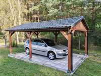 wiata samochodowa carport1 18m2 wolnostojąca