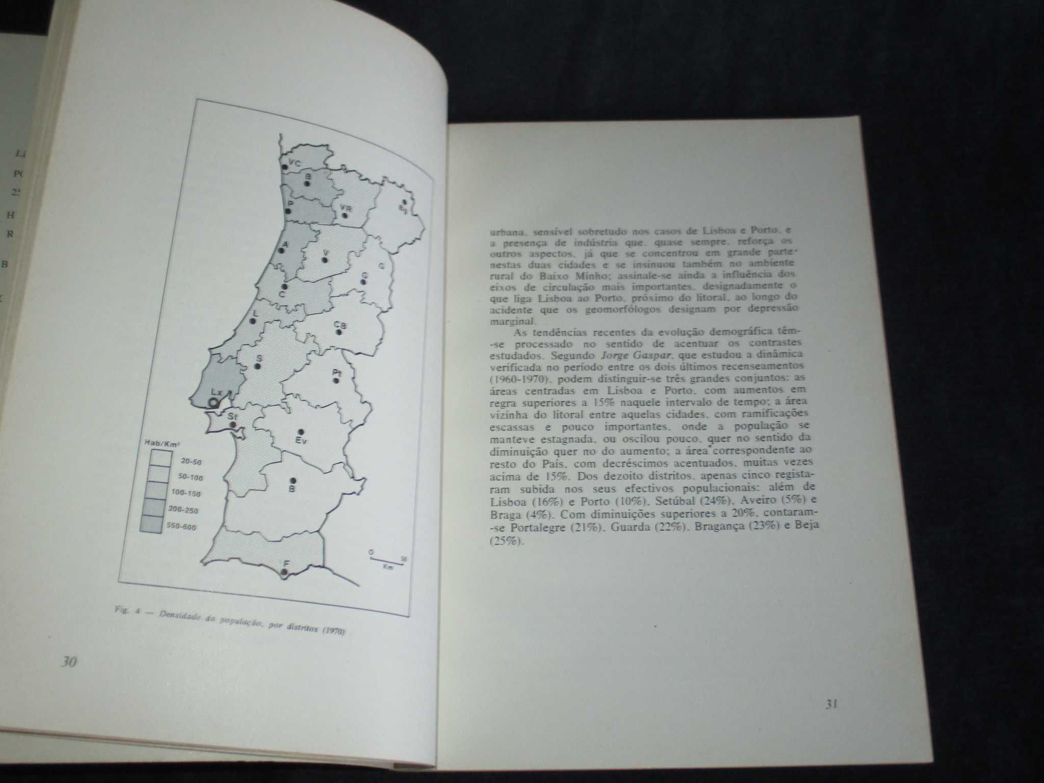 Livro Portugal Esboço Breve de Geografia Humana Carlos Medeiros