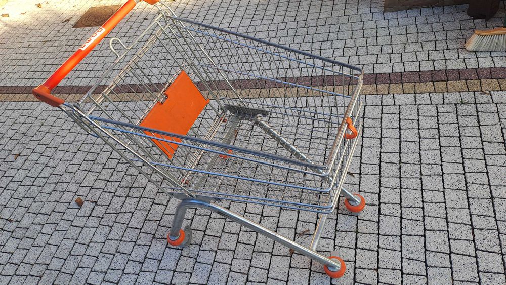 Wózek sklepowy metalowy