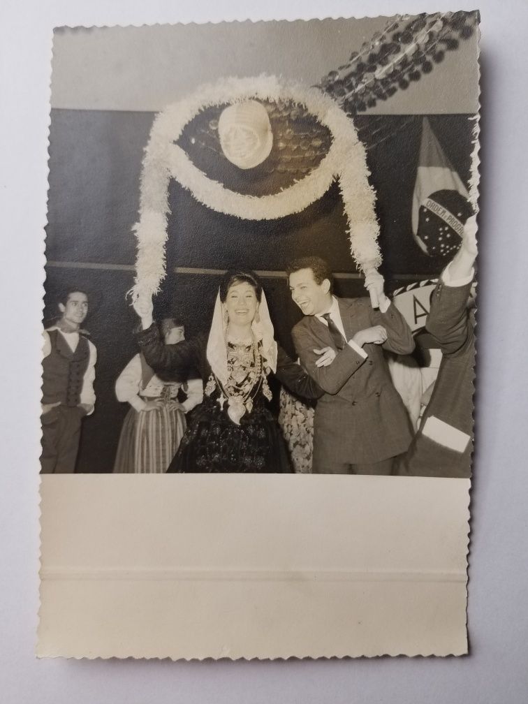 Foto Antiga Preto e Branco - Marchas c/ Cauby Peixoto