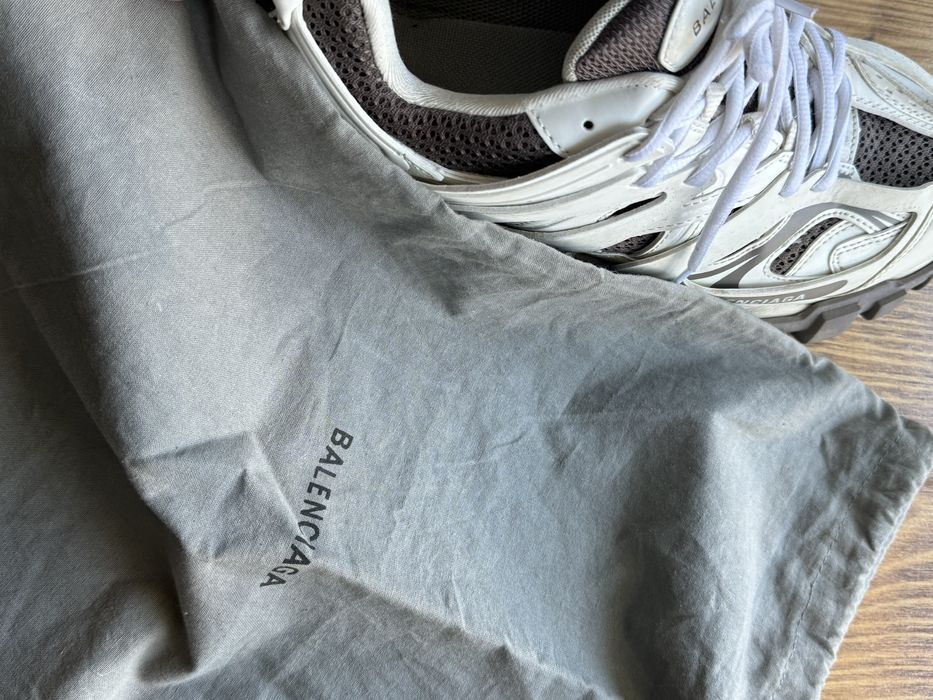 balenciaga track white/brown