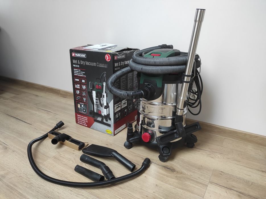 Odkurzacz przemysłowy Parkside PWD 30 b1, 1500 Watt.