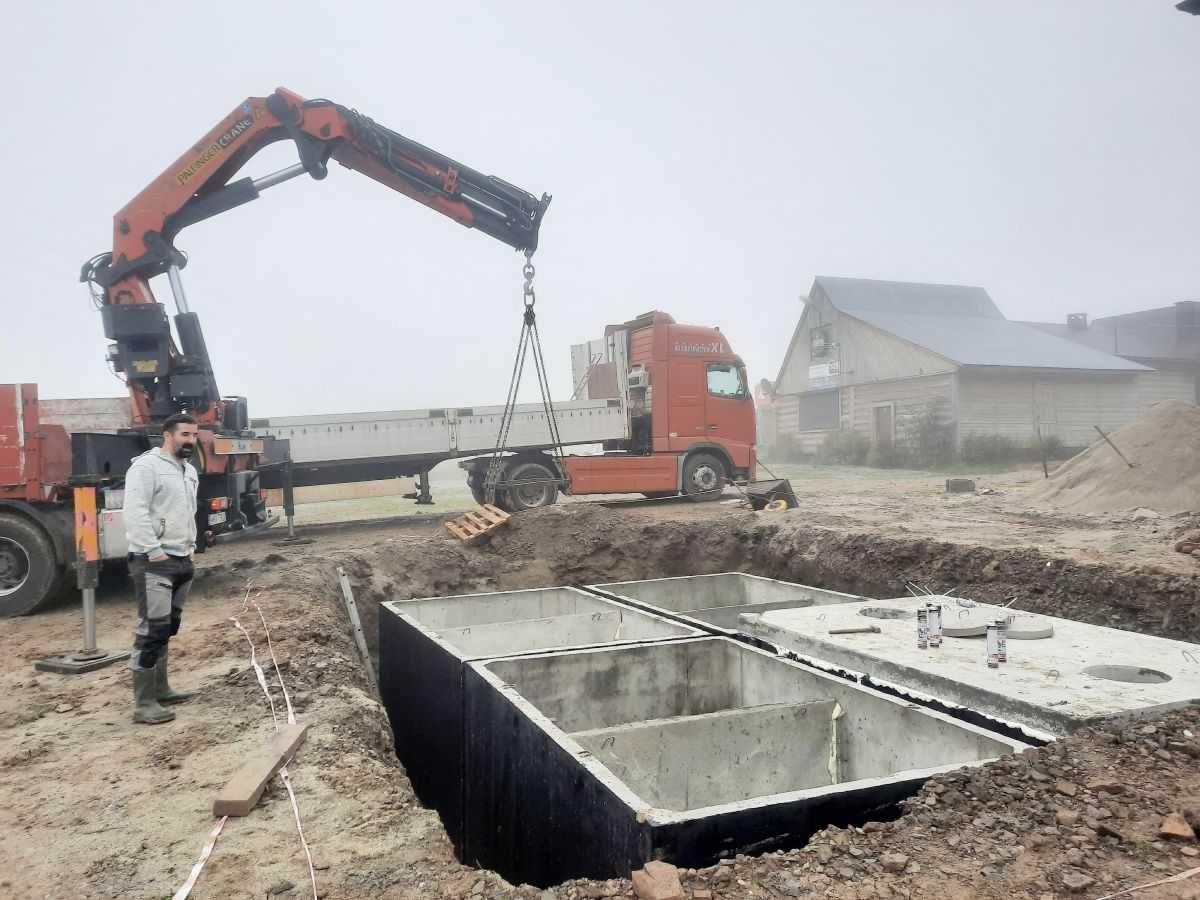 Szamba betonowe zbiorniki na szambo 4,6,8,10,12m z WYKOPEM Wągrowiec