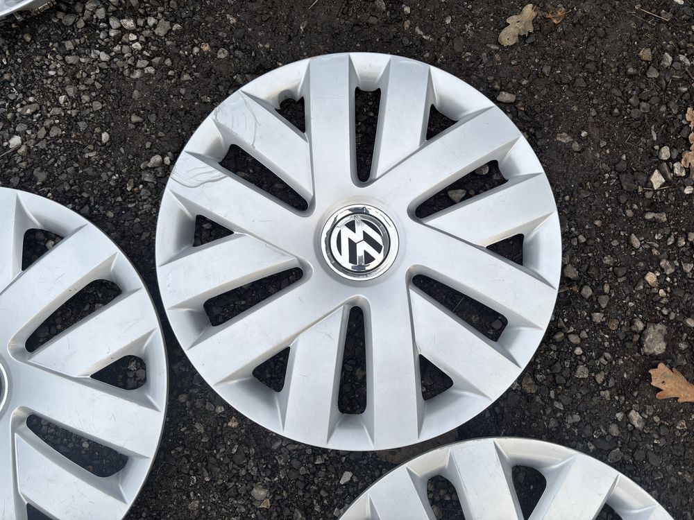 Piękne oryginalne kołpaki 15” Vw na spinki