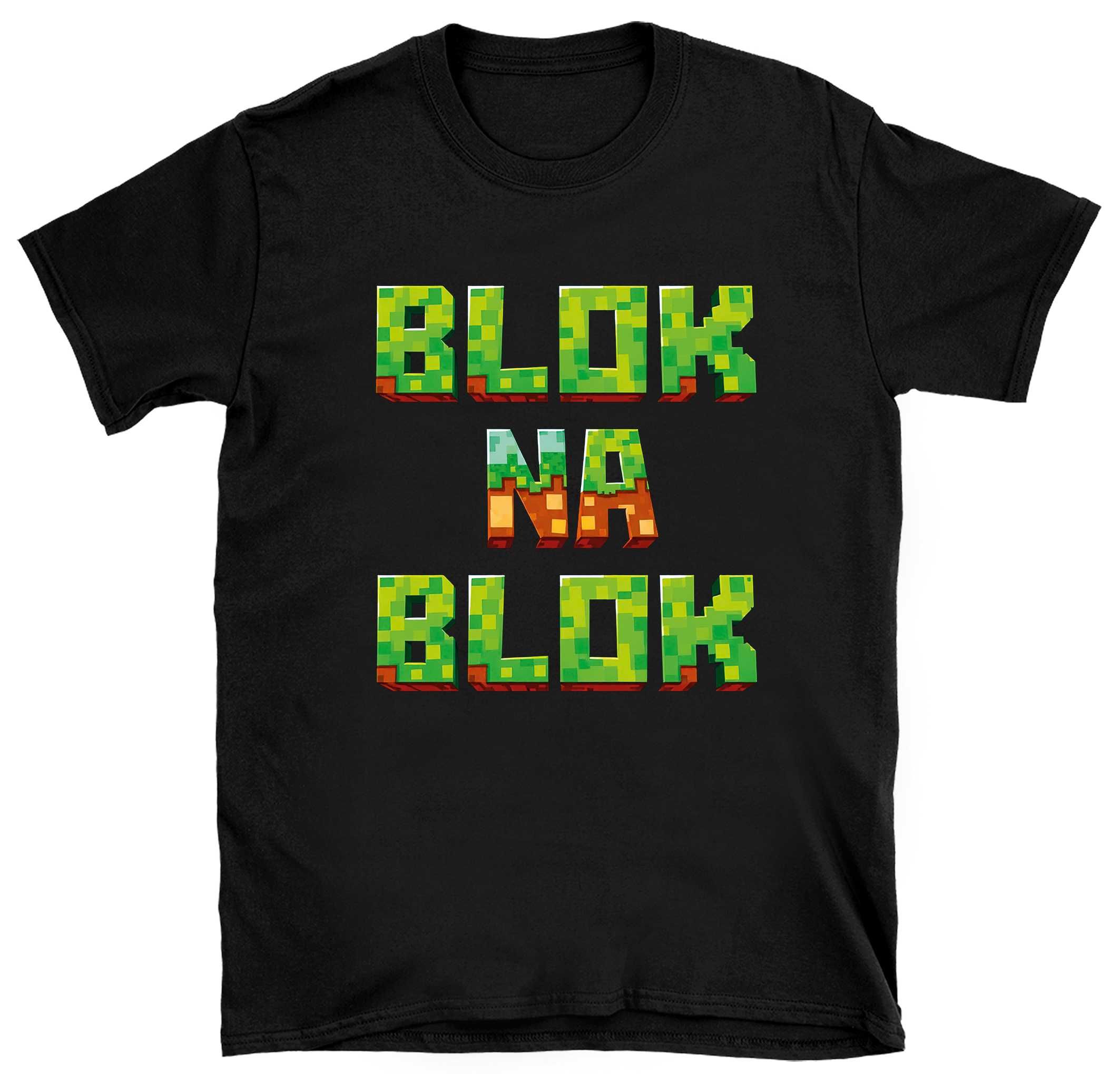 koszulka w stylu gry minecraft, koszulka prezent dla gracza minecraft