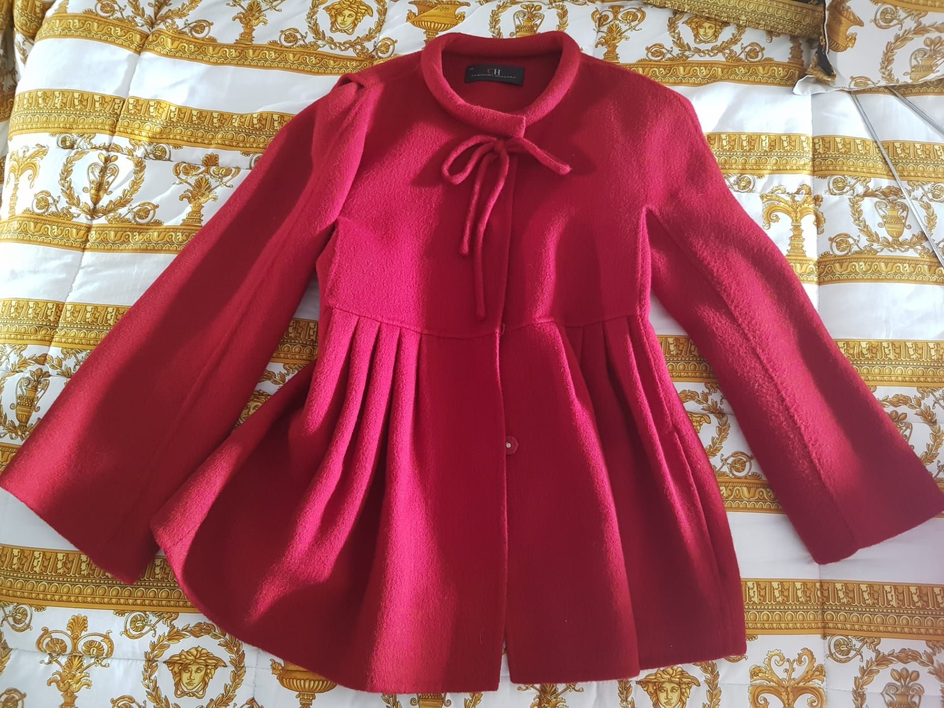 Sobretudo Carolina Herrera Vermelho XS/S