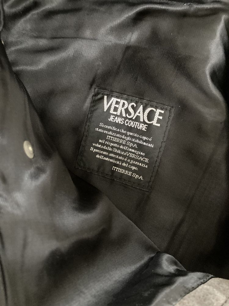 Calças Versace pele