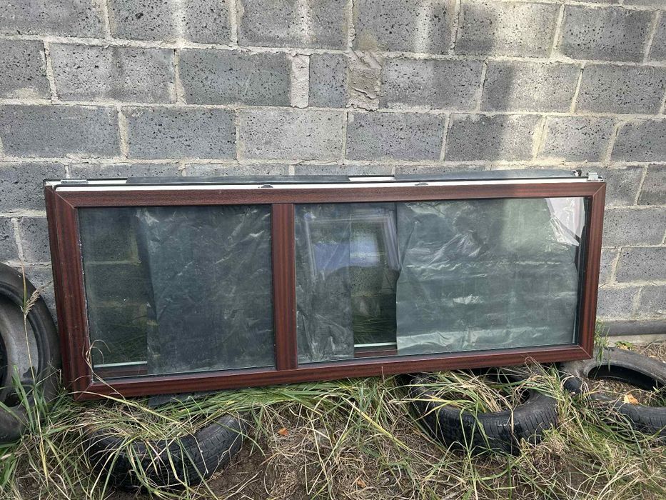 Okno drzwi 2 szt tarasowe balkonowe plastikowe pcv pvc 86.5 x 217 90 x