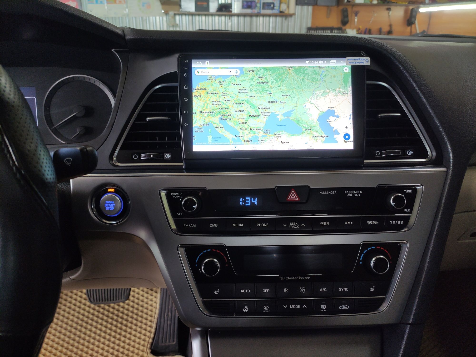 Магнитола мощная Hyundai Sonata 2015-2018, QLED +CarPlay 4G слот.