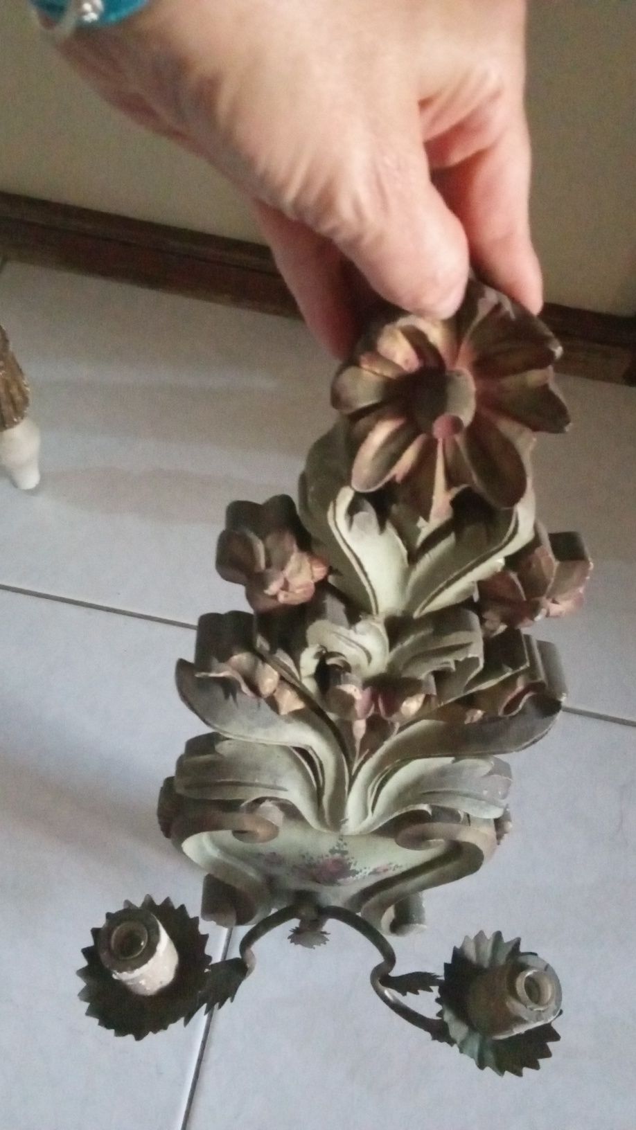 Castiçal antigo parede