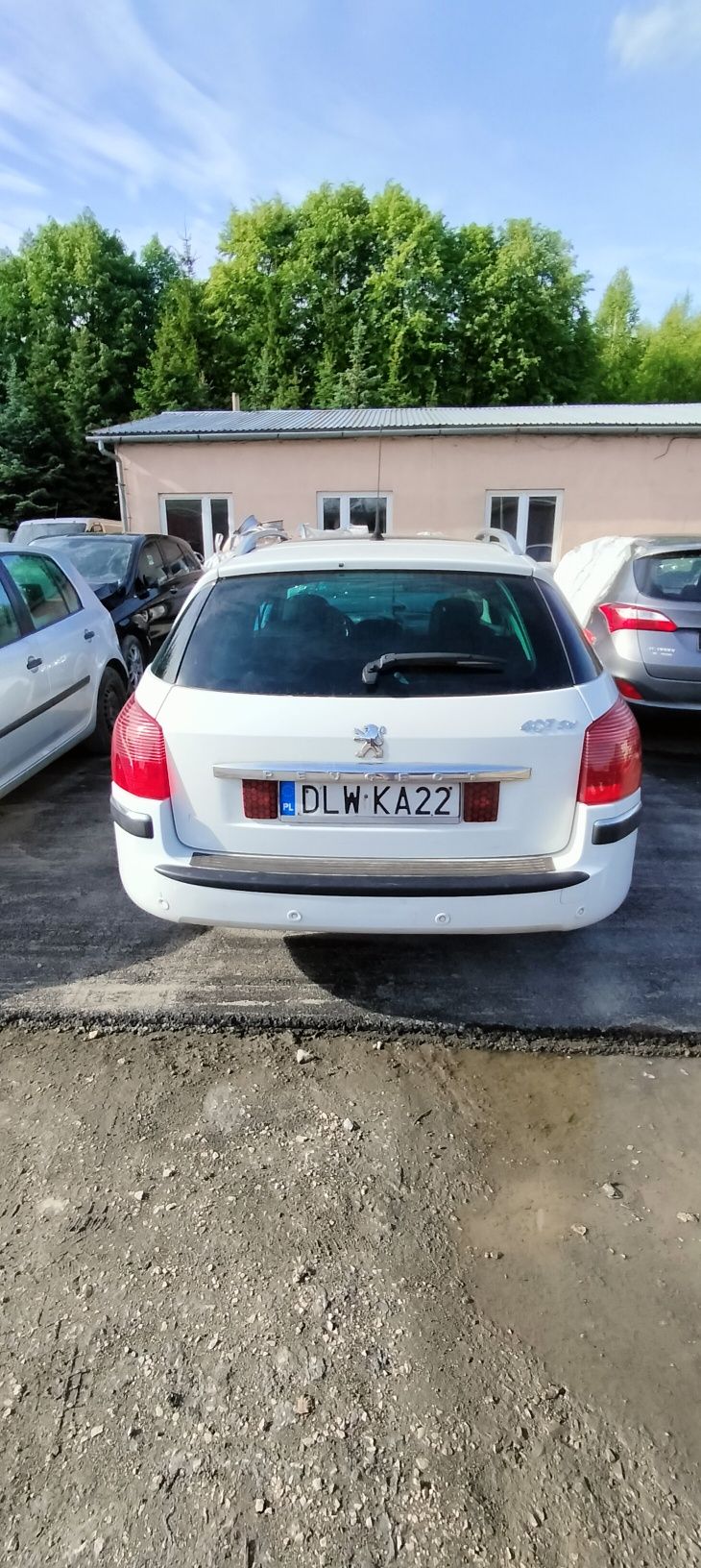 Zderzak tył tylny Peugeot 407sw