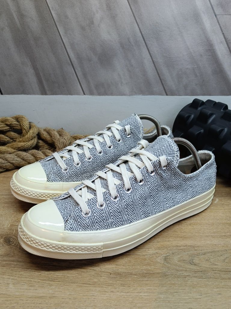 Szare męskie buty trampki tenisówki Converse Chuck 70 Renew Cotton 44