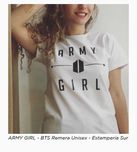 BTS Army Girl TSHIRT Unisex Algodão