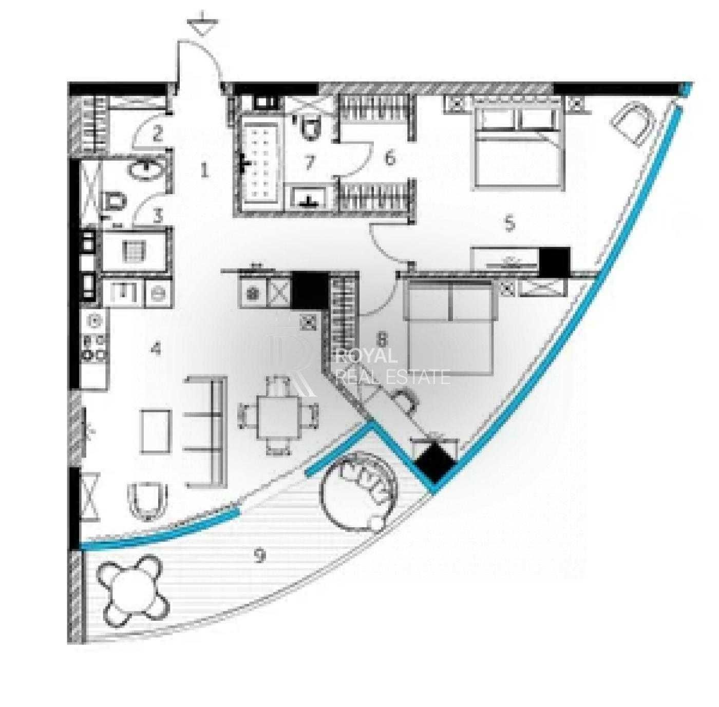 Продажа TARYAN TOWERS 94м2 низкий этаж 1 Башня