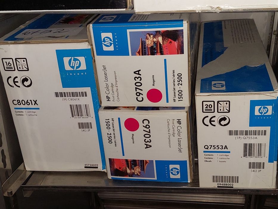 Нові картриджі НР03, HP53А, НР53х, HP61 (С8061x, C9703a, Q7553a)