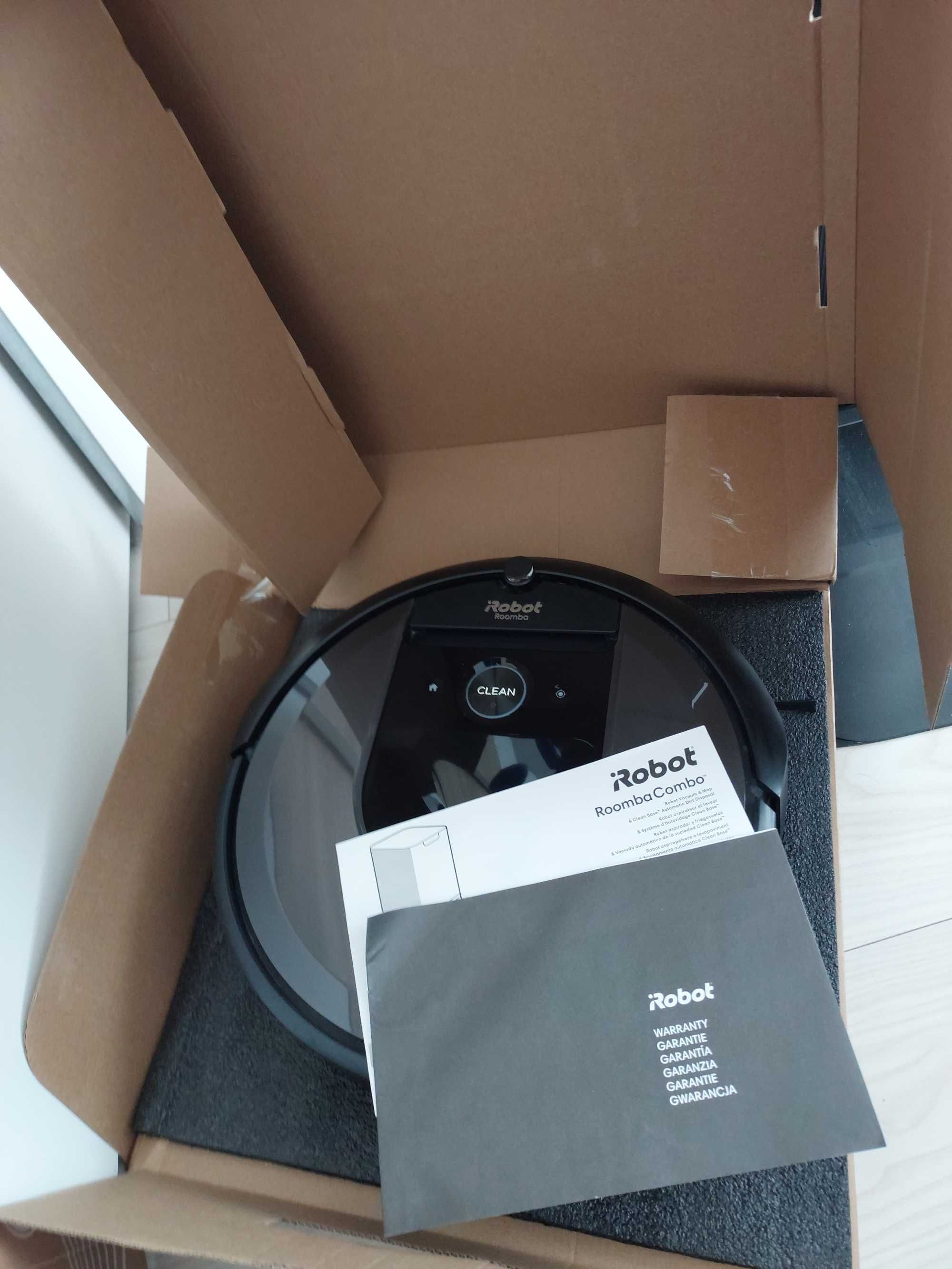 Robot SPRZĄTAJĄCY IROBOT ROOMBA COMBO I8+ Ros. gwarancja + Paragon