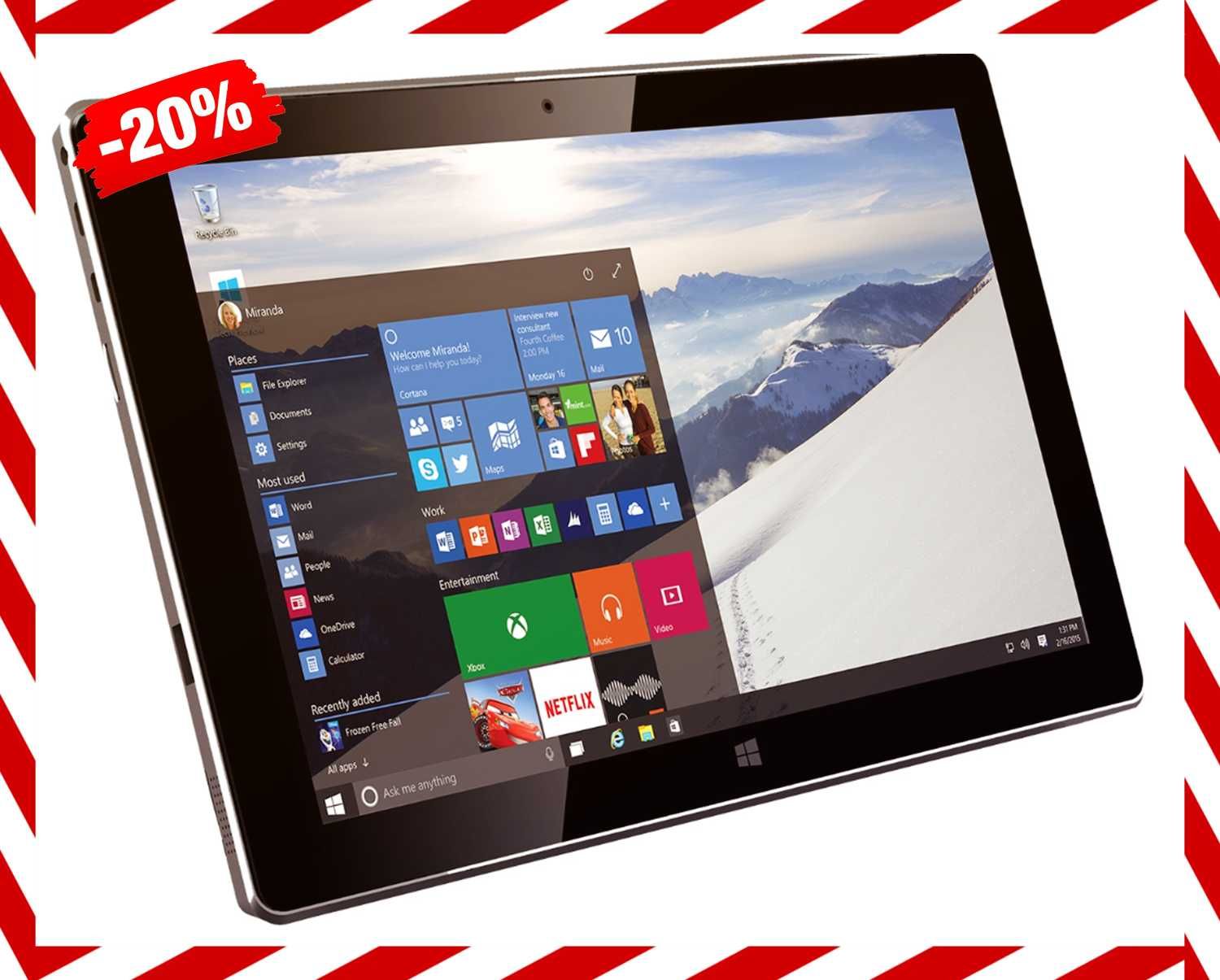 PROFESJONALNY TABLET 10" 128GB 3G WiFi BT Intel Windows *Promocja*