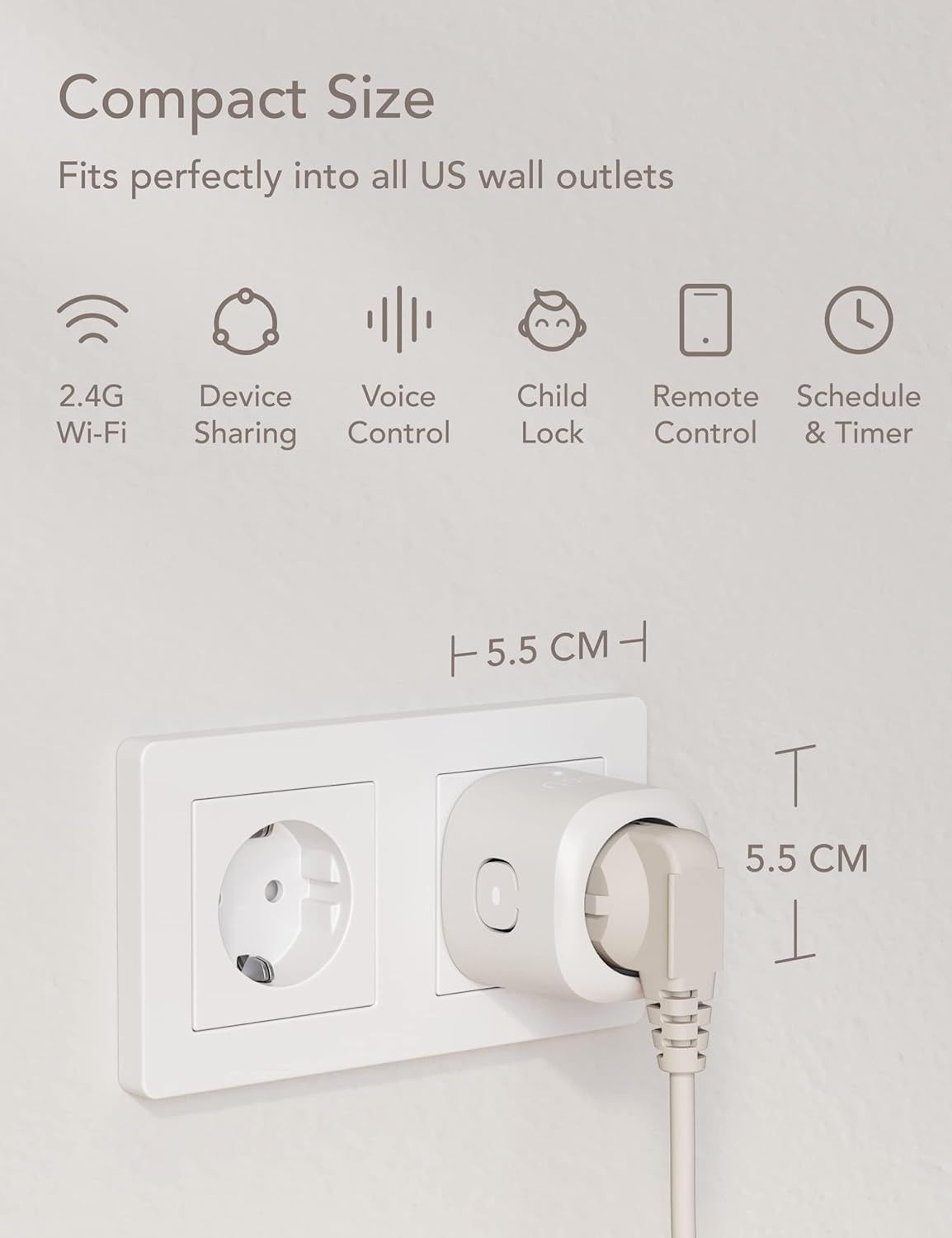 Смарт розетка nooie Wi-fi Smart