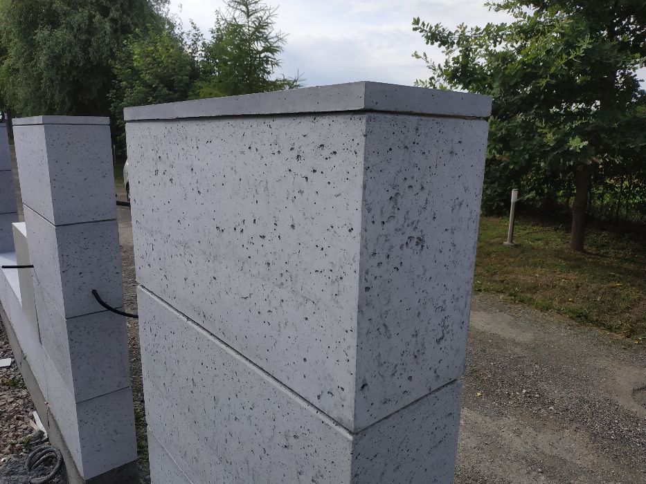 Pustaki Ogrodzeniowe 80x25x40 Beton architektoniczny