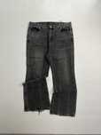 Клеш штани сірі faded zara flared jeans baggy кльош сірі чорні серые