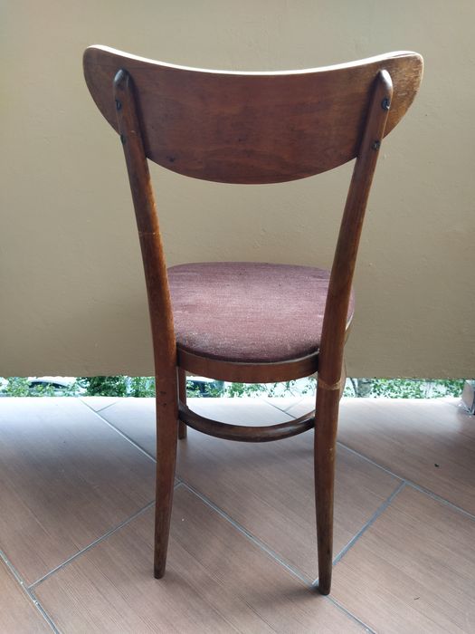 Krzesło drewniane PRL vintage