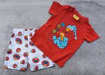 Elmo Sesame Street Sesamstrasse Piżama dla dziecka dwuczęściowa rozm.