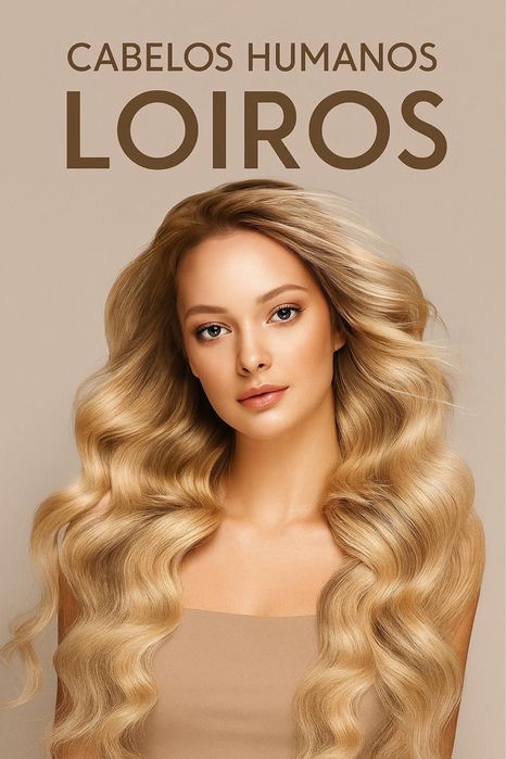 Cabelos loiros 100% humanos
