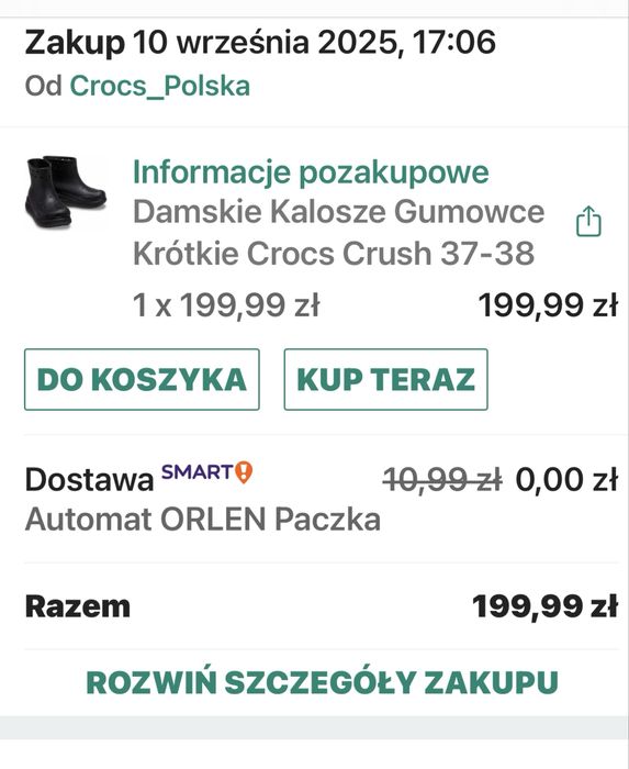 Kalosze, gumowce Crocs Crush rozm 37-38 Ideał