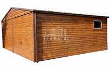 GARAŻ BLASZANY 6m x 5,8m dwuspad 2x Brama + drzwi TS239 6x5,8