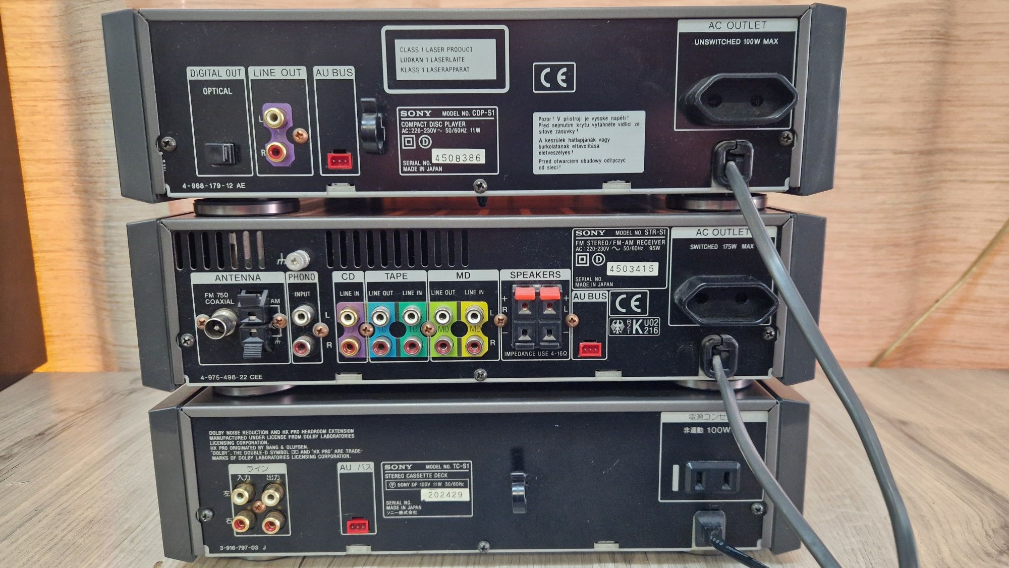 Комплект Sony CDP-S1, STR-S1, TC-S1