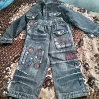 Детские джинсовые костюмчики на 1-2 года