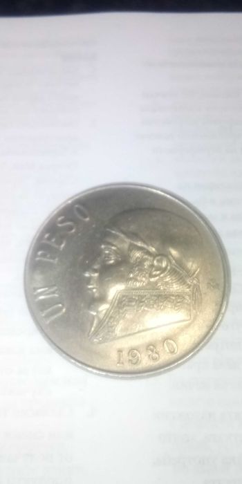 1 peso México 1980