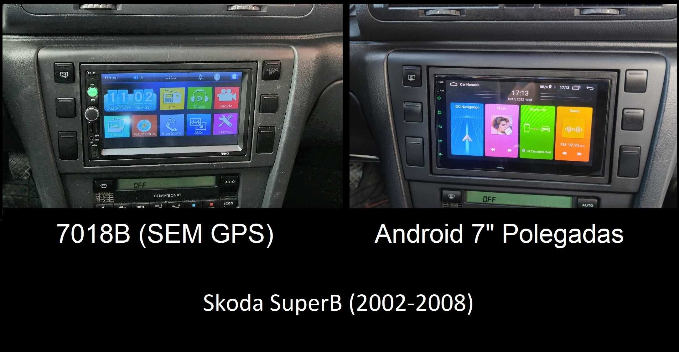 Rádio 2DIN • SKODA SuperB (2002 até 2021) • Android GPS [4+32GB]