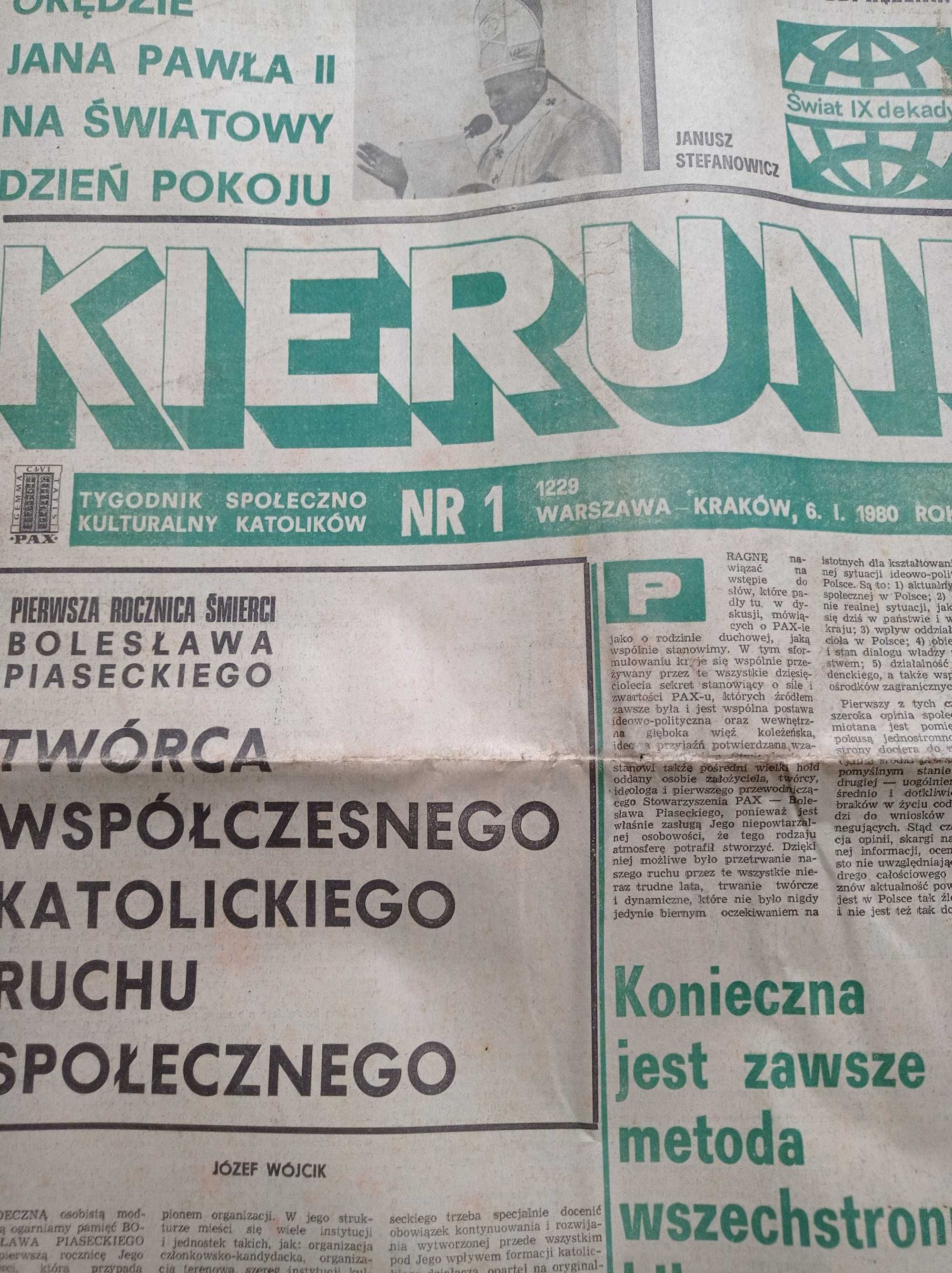 Kierunki tygodnik nr 1 / 1980; 6 stycznia 1980