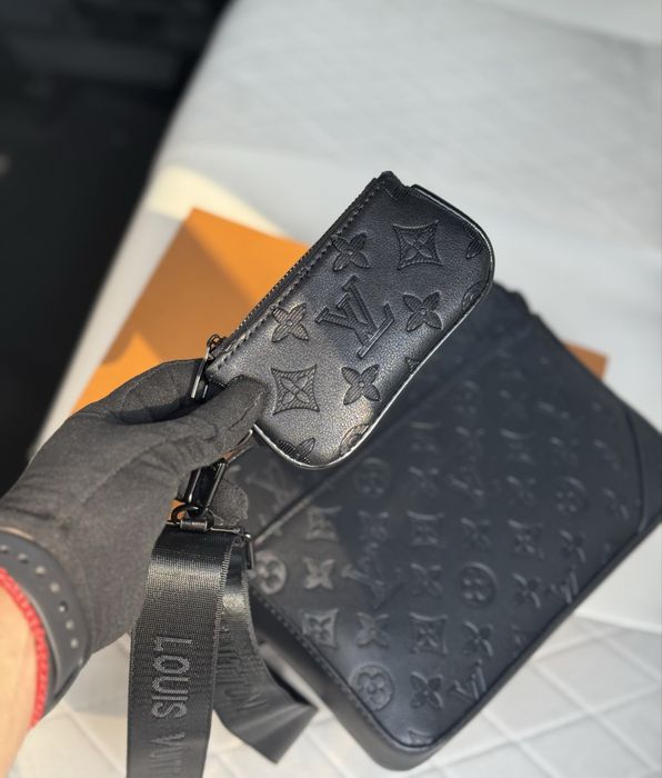 Чоловіча мужская стильна сумка Louis Vuitton 2 in 1