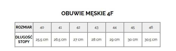 Buty Męskie 4F MidShop czerwone (OBML203-62) - 41 wysyłka 24h