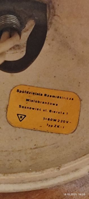 Żyrandol Spółdzielnia Rzemieślnicza Sosnowiec