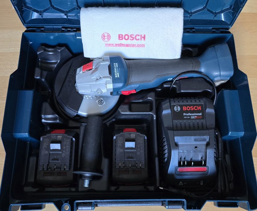 BOSCH GWS 18V-10 Szlifierka Kątowa Flex Diax 2xAku5.0Ah Ładowarka NOWA