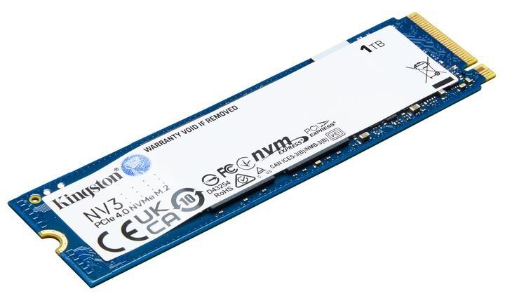 Накопичувач SSD M2 1Tb Kingston NV3 PCI Express 4.0 x4 (SNV3S/1000G)
